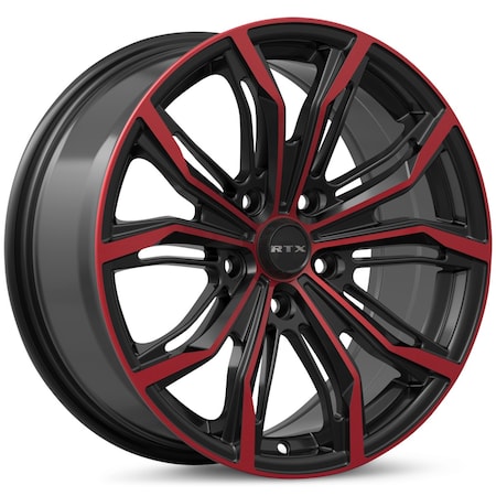 Rtx Black Widow 18x8 5x114.3 ET42 CB73.1 Black Machined Red 083259